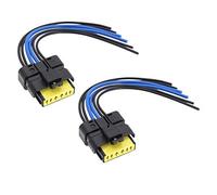 Be In Your Mind 2 cables de arnés de conector de enchufe con cable para luz trasera de 6 pines compatibles con Clio Mk3 2005-2012 de 20 cm de montaje de repuesto de luz trasera