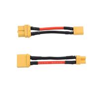 Be In Your Mind 2 cables de extensión XT60 a XT30 XT60 macho a XT30 hembra/XT60 hembra a XT30 macho adaptador de conector RC para batería de litio micro FPV drone (14AWG, 50 mm de longitud)
