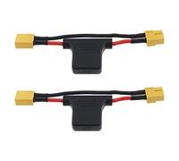 Be In Your Mind 2 cables de extensión XT60 macho a XT60 hembra con fusible de 30 A, cable de silicona de 14 AWG para bicicletas eléctricas, drones, RC para coche, cuadricóptero, cargador de batería