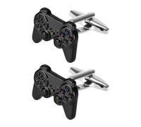 Be In Your Mind 2 gemelos de control de juego, gemelos de cobre con mango de gamepad, gemelos de boda, accesorios para hombres, hombres suaves y niños, 23.5mm, Metal, No es una piedra preciosa