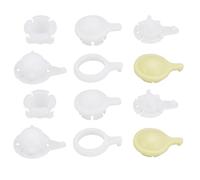 Be In Your Mind 2 Juegos Bujes de Conexión para Limpiaparabrisas Coche 215tt12 Ln85 Kit de Bujes para Brazos de Varilla Conexión Motor de Limpiaparabrisas Blanco Y Amarillo