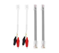 Be In Your Mind 2 juegos de cables de repuesto para comprobador de cables LAN de prueba de red de 16 cm con pinzas de cocodrilo RJ11 RJ45