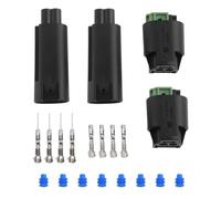 Be In Your Mind 2 juegos de conector de sensor de temperatura de 2 pines, arnés de cableado, terminal de toma 61138365340 968405-1 9-967644-1 Compatible con BMW E36-E46 E39