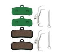 Be In Your Mind 2 Pares de Pastillas Freno Disco para Bicicleta Pastillas Freno de Cerámica para Ciclismo Pieza Repuesto Compatible con Shimano Compatible con Tektro Dorado 4P HD-E72 Verde