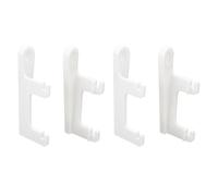 Be In Your Mind 2 pares de soportes de pared para router compatibles con AVM FritzBox 7590/7530/7510 WiFi Soporte de pared de plástico para módem 88 mm x 36 mm, color blanco