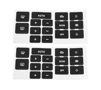 Be In Your Mind 2 Pegatinas de Reparación para El Botón de Control del Aire Acondicionado Y La Calefacción Compatible con Audi A6 C5 1997-2005