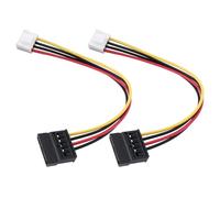 Be In Your Mind 2 Piezas Cable Adaptador de Corriente para Disco Duro de 4 Pines A SATA Hembra Compatible con Hikvision Grabadora de Vídeo 20 Cm