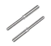 Be In Your Mind 2 Piezas Pernos Roscados de Doble Extremo M6 A M8 80mm Adaptador de Rosca de Acero Inoxidable 304 para Sujetadores de Columnas Estructurales