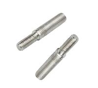 Be In Your Mind 2 Piezas Pernos Roscados de Doble Extremo M8 A M10 55mm Adaptador de Rosca de Acero Inoxidable 304 para Sujetadores de Columnas Estructurales Mecánicas