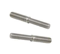 Be In Your Mind 2 Piezas Tornillos Roscados de Doble Extremo M10 A M12 80 mm Adaptador de Rosca de Reducción de Acero Inoxidable 304 para Sujetadores de Columnas Estructurales