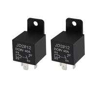 Be In Your Mind 2 relés automotrices de 4 pines, 6 V, 40 A, 51,8 x 28 mm, relé automotriz de 4 contactos, aplicable a circuitos de vehículos, controles remotos de radio, sistemas de alarma