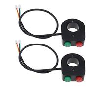 Be In Your Mind 2 Uds Interruptor de Botón de Faro de Bocina 2 en 1 Interruptor de Control de Agarre de Manillar de Motocicleta para Bicicleta Eléctrica de Motocicleta de 7/8 Pulgadas