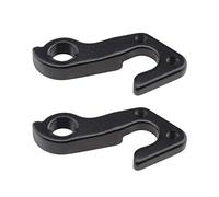 Be In Your Mind 2 uds MTB Bicicleta Engranaje Trasero Mech desviador Gancho Colgador Negro Aluminio Tailhook Dropout Marco Adaptador para Bicicleta de montaña Carretera Ciclismo