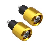 Be In Your Mind 2 unids 7/8 Pulgadas 22mm Motocicleta Manillar Extremos Enchufe aleación Aluminio Motocicleta Manillar Extremos Enchufe Mango Barra Extremo para 22mm diámetro Manillar Oro