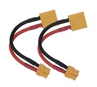 Be In Your Mind 2 unids XT90 macho a XT60 hembra conversión conexión cable adaptador con 10 cm/4 pulgadas 12 AWG cable y plástico protector Shell para RC Lipo NiMH cargador de batería ESC