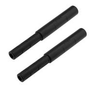 Be In Your Mind 2 varillas de extensión para palos de golf de 127,4 x 15,5 mm, diámetro exterior de extremo pequeño, 12,5 mm, diámetro de 7,4 mm, varilla de extensión de fibra de carbono, color negro