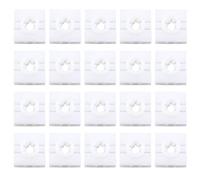 Be In Your Mind 20 clips de retención cuadrados de plástico para umbral lateral compatibles con Smart Fortwo 451 y compatibles con Audi A4L B9, color blanco