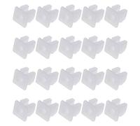 Be In Your Mind 20 Piezas Ojales de Tornillo para Vehículo Tuercas de Expansión Retenedores de Clip de Montaje de Plástico Blanco Universales para Coche Barco Se Adapta A Orificios de 7x7mm