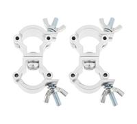 Be In Your Mind 2pcs Abrazaderas de Armadura de Doble Acoplamiento Giratorio de Aluminio con Hebilla de Doble Anillo para Tubo de 18-21 Mm