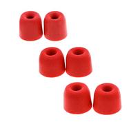 Be In Your Mind 3 pares de almohadillas de espuma viscoelástica para auriculares con aislamiento de ruido de 4,0 mm, repuesto compatible con AKG, compatible con Sony 3 tamaños S/M/L, rojo