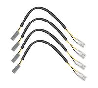 Be In Your Mind 4 adaptadores de cableado de señal de Giro compatibles con Yamaha Plug Adapter Cable Adaptador de señal de Giro de Motocicleta Aprox. 22,5 cm