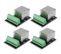 Be In Your Mind 4 Conectores Hembra RJ45 Ethernet de 8 Pines Y Paso de 2,54 Mm. Adaptador de Bloque de Terminales RJ45 Ethernet.