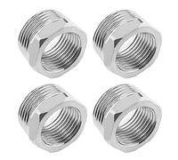 Be In Your Mind 4 piezas de conector macho a 1/2 hembra de 3/4 hembra reductor de tubería de agua, accesorios reductores de rosca para tuberías, radiadores, tanques de agua, instalaciones sanitarias