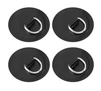 Be In Your Mind 4 Piezas Parche de Anillo en D Kayak Almohadilla de Anillo en D Accesorios de Tabla de Paddleboard para Bote Inflable de PVC Balsa de Canoa Bote No Incluye Pegamento 4 Pulgadas Negro
