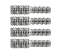 Be In Your Mind 4 Tornillos de Cabeza Avellanada de Acero Inoxidable 304 de 30 Mm con Rosca de Doble Extremo M6 A M8 Adaptador Reductor de Rosca Macho A Macho (M6 X M8 X 30 Mm)