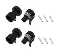 Be In Your Mind 4 Unidades Conector Macho-Hembra para Sensor de Presión de Aceite Y Combustible (3 Pines 12110192)