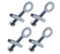 Be In Your Mind 4 unids 12mm acero diámetro agujero plata tono cadena eje ajustador tensor con tornillos para motocicleta bicicletas electrombile
