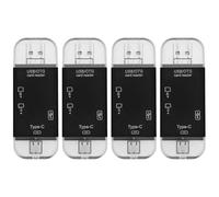 Be In Your Mind 4X Lector de Tarjetas SD/TF 6 en 1 USB Tipo C SD Micro SD OTG para Ordenador/PC/portátil