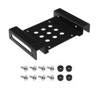 Be In Your Mind 5.25 Pulgadas A 2.5 O 3.5 Pulgadas Disco Duro Interno Kit de Montaje con Tornillos Y Disco De Caucho Absorbente Soportes De Montaje De Disco Duro Aluminio Negro