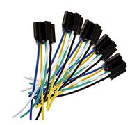 Be In Your Mind 5 enchufes de relé precableados de 5 pines CC 12 V SPDT para coche, relé automotriz de 5 pines, 5 cables con enchufe de arnés de 30/40 amperios