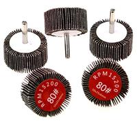 Be In Your Mind 5 piezas de aleta de disco abrasivo de rueda de lijado de discos de lija de grano 80, 50 mm de diámetro, 6 mm de vástago para taladro