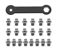 Be In Your Mind 50 Tornillos de Pedal de Bicicleta con Llave torx, Pernos de Pedal de Bicicleta, Pedales de Bicicleta, Clavos Antideslizantes, Accesorios de Bicicleta, M4 x 4,4 mm, Acero