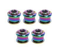 Be In Your Mind 5pcs Pernos de Plato único para Bicicleta M8 Pernos Y Tuercas de Acero para Plato de Bicicleta Tornillos de Disco para Bicicleta de Carretera Bicicleta de Montaña BMX MTB
