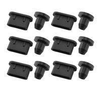 Be In Your Mind 6 juegos de tapones antipolvo de goma compatibles con Sony Walkman NW-A300 Series NW-A306 NW-A307 NW-A100 A105 A105HN A106 A106HN A100TPS, color negro