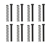 Be In Your Mind 8 unids 3x30mm Humbucker Pickup Tornillos Spings Guitarra Eléctrica Doble Bobina Recogida Marcos Kit Anillo Envolvente Montaje Piezas de Guitarra Negro