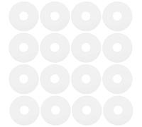 Be In Your Mind 80 juntas planas de silicona transparente OD 19 mm ID 6 mm grosor 1,5 mm junta plana de silicona para manijas de puerta de ducha de vidrio toalleros