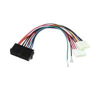 Be In Your Mind Adaptador de corriente ATX a AT de 20 pines ATX a 2 puertos, cable de alimentación convertidor de 6 pines, cable de alimentación de 20 cm, 18 AWG, adecuado para computadoras 286 386