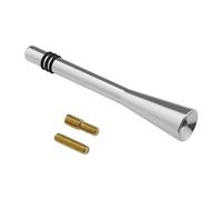 Be In Your Mind Antena de radio de coche de 80 mm pequeña corta FM AM techo mástil aéreo con tornillos M5 y M5 a M6 aleación de aluminio antena decorativa de repuesto para coche