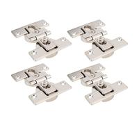 Be In Your Mind Bisagra de Panel de Puerta Doble Plegable para Puerta de Gabinete de 4 Piezas Soporte de Bisagra de 180 Grados Cubierta Abatible para Puerta de Gabinete de 65 X 50 X 21 Mm