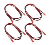 Be In Your Mind Cable conector JST de 2 pines macho a hembra, 4 unidades, compatible con control de radio de reequipamiento de coche modelo RC, 22 AWG, 100 cm