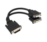 Be In Your Mind Cable de Extensión Divisor DMS-59 Macho A DVI Dual 24+5 Hembra Adecuado para Conectar Monitores de Tarjetas Gráficas con Puertos DMS-59 (16 Cm)