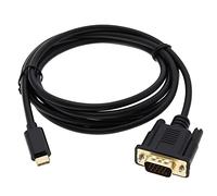 Be In Your Mind Cable USB C A VGA de Extensión Tipo C para 1080P - Computadora de Escritorio, Portátil, Monitor, Televisión, Equipo de Alta Definición - 6 Pies