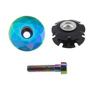 Be In Your Mind Casquillo de los Auriculares de la Bicicleta de montaña de aleación de Aluminio Delantero de la Horquilla del vástago Superior Tapa del Cuenco Cubierta con Tornillo Tenedor Colorido