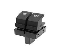Be In Your Mind Interruptor de ventana eléctrica para coche 5k3959857 compatible con Eos compatible con Golf MK5 MK6 GTI 2 interruptor elevador de ventana eléctrico ABS negro