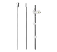 Be In Your Mind Juego de 3 varillas de elevación para lavabo barra de residuos desplegable con bola palanca de brazo de desagüe emergente palanca de enlace de residuos pieza de repuesto