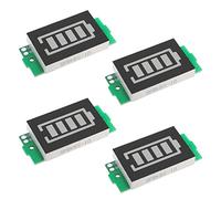 Be In Your Mind Módulo indicador de capacidad de batería de 4 uds. Módulo indicador de carga de batería de 3 a 34 V 5 mA compatible con 1S 2S 3S 4S 5S 6S 7S 8S